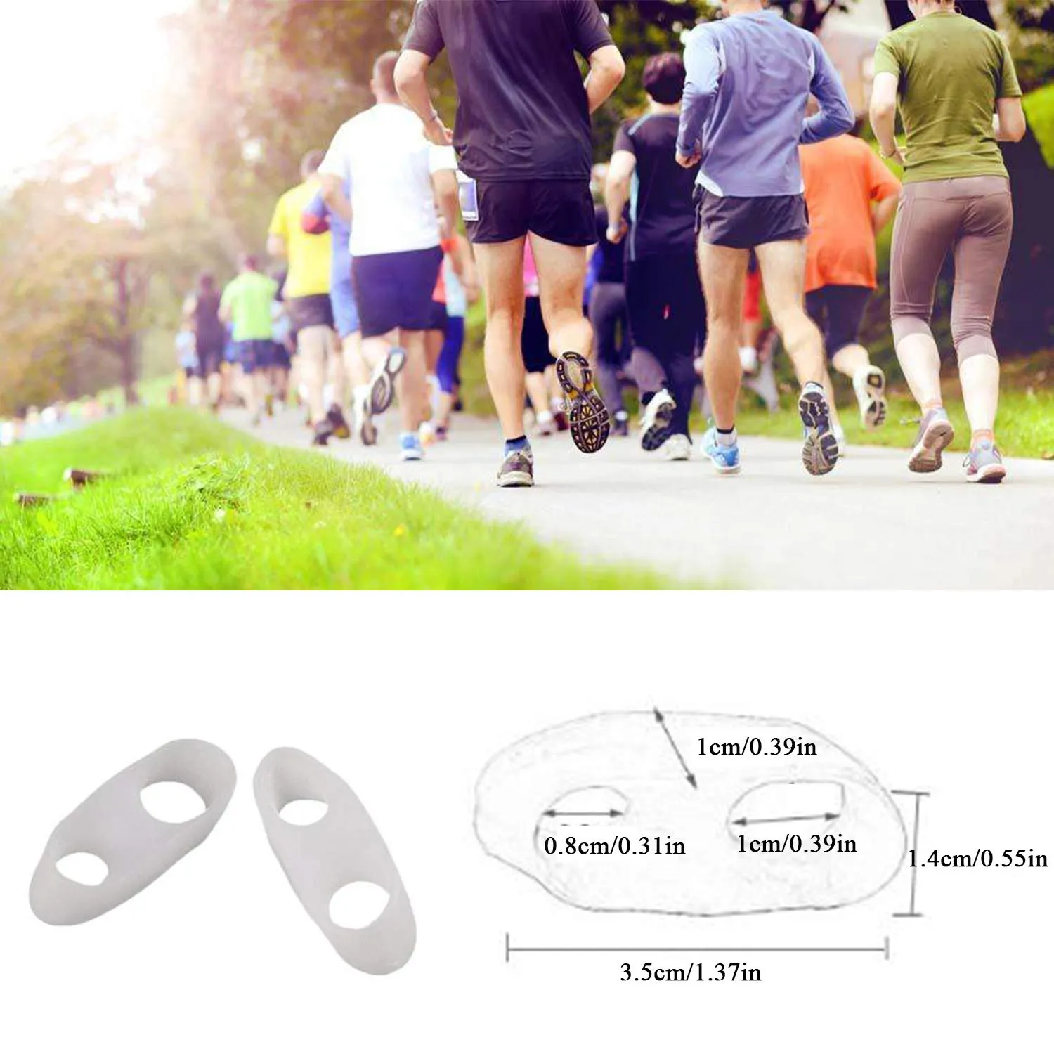 10pcs Gel Little Toe Buddy,Toe Corrector Toe Straightener,Tailor's Bunion Pads - Soft Gel Bunionette Pad Protector Tailors Bunion Pain Relief