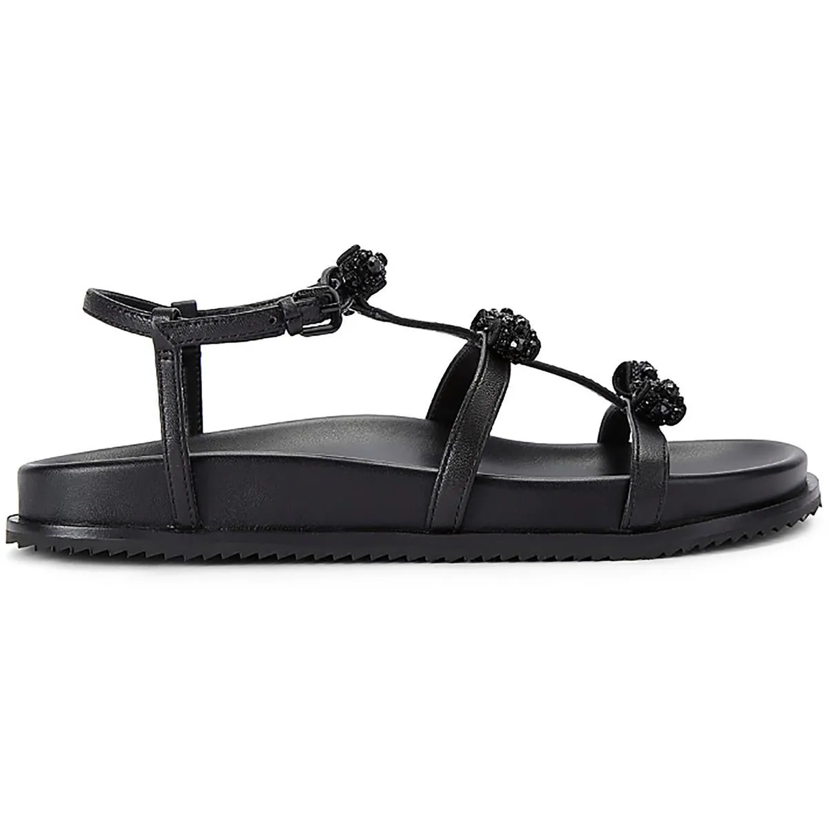 2942300109 Womens Bow Leather Jelly Sandals