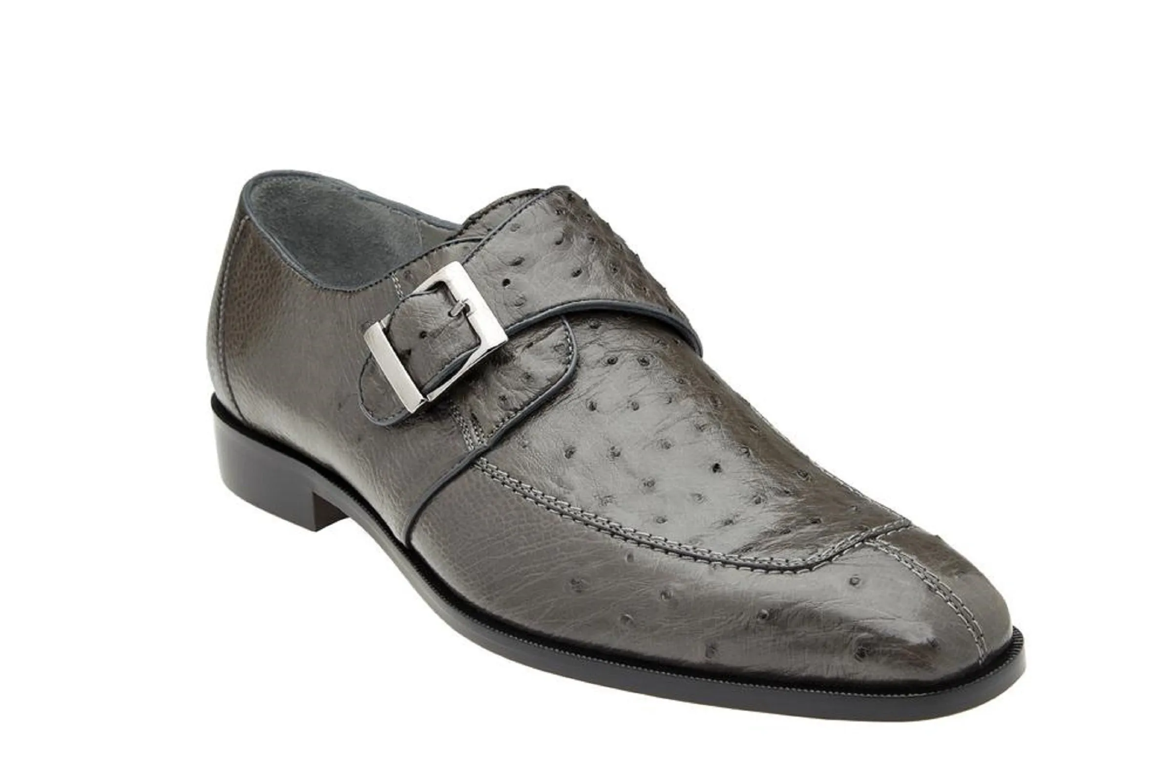 Belvedere Buckle Strap Men's Shoes Grey - Josh 114011