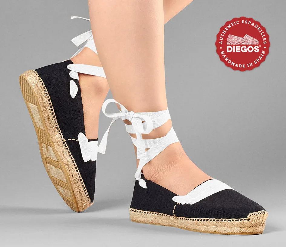 Black basque espadrilles