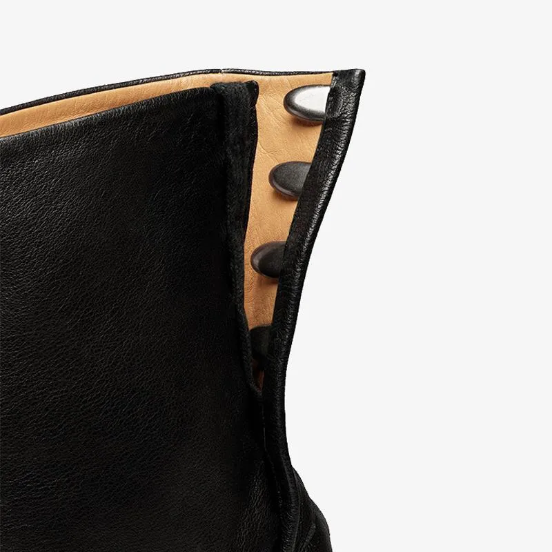 Black Split-Toe Boots Women's