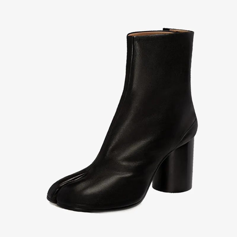 Black Split-Toe Boots Women's