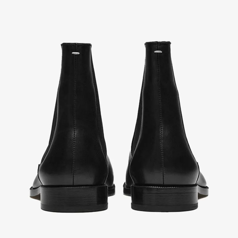 Calf Leather Split-Toe Boots
