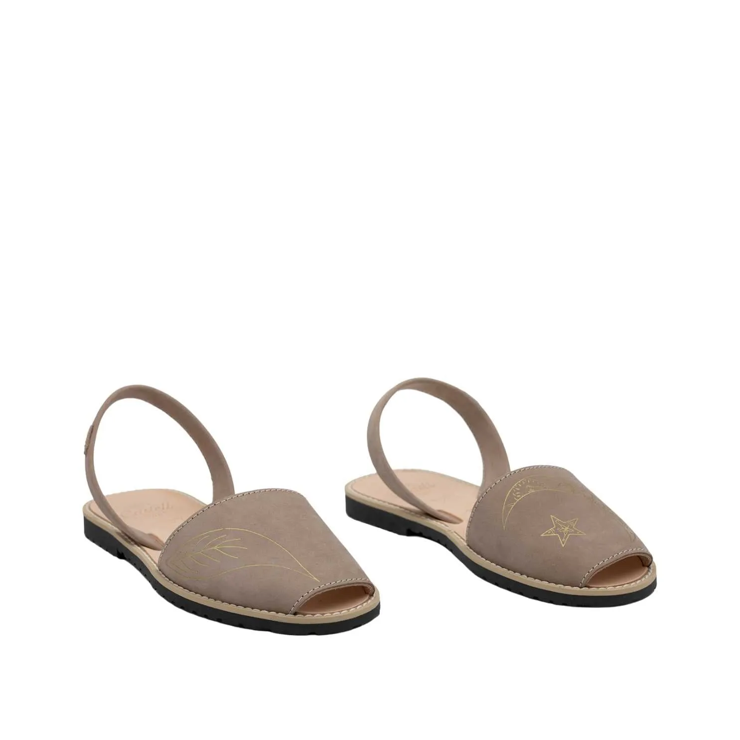Classic Leather Sandal For Women - Madona 1056 Luna Nobuck