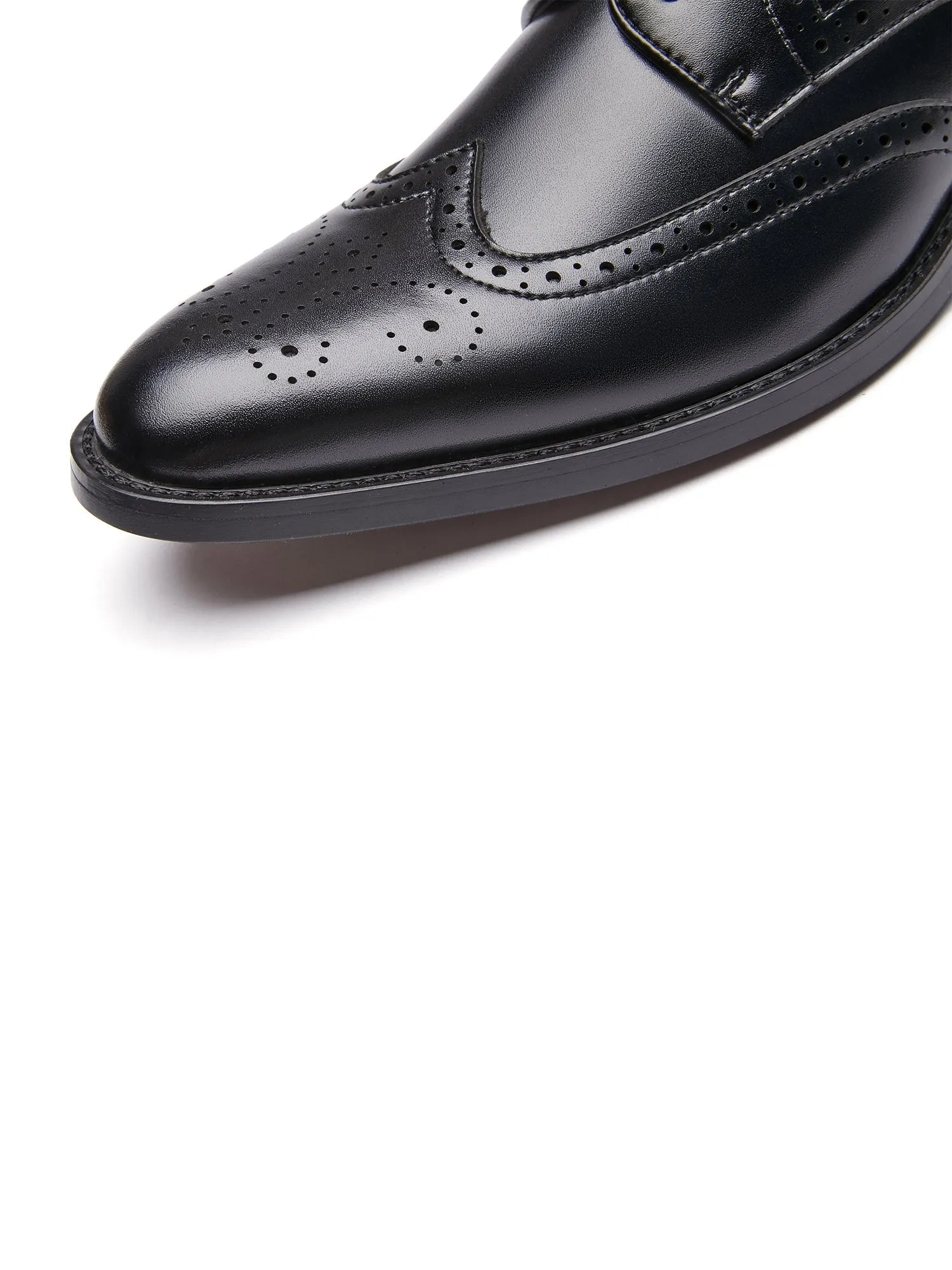Classic Oxford Wingtip Lace Up Dress Shoes