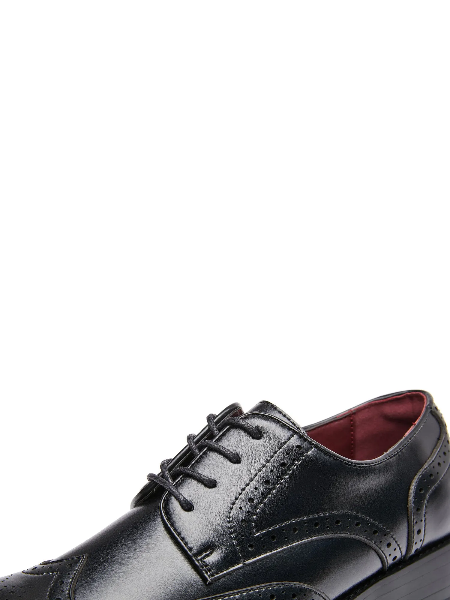 Classic Oxford Wingtip Lace Up Dress Shoes