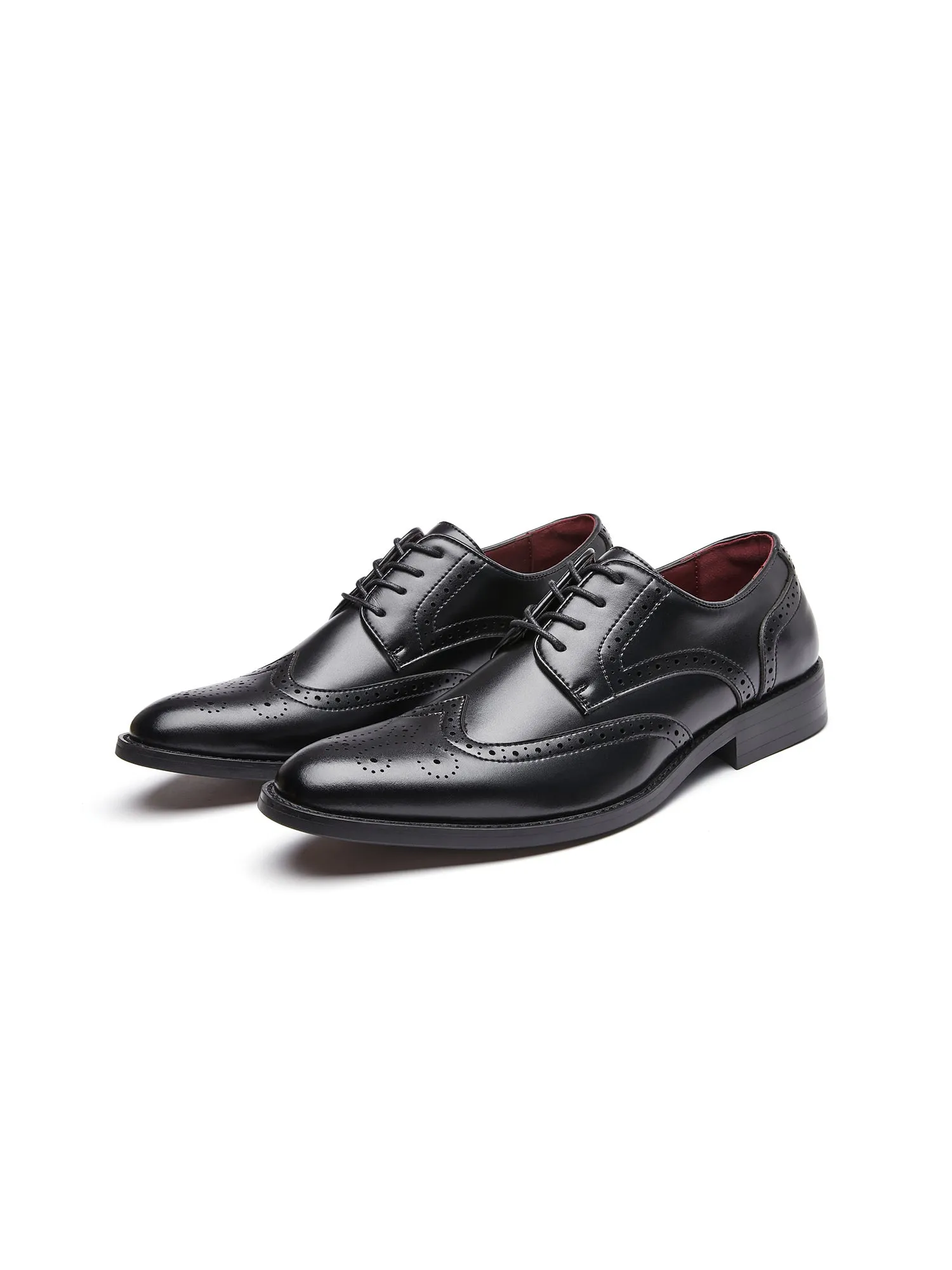 Classic Oxford Wingtip Lace Up Dress Shoes