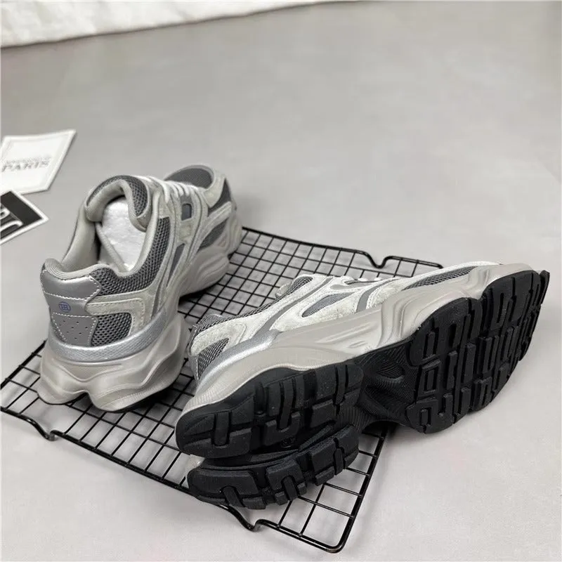 Colorblock Chunky Sole Dad Shoes – Lightweight Casual Trainers