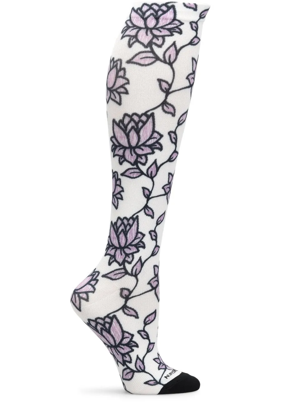 Compression Socks 360 Lavendar Lotus
