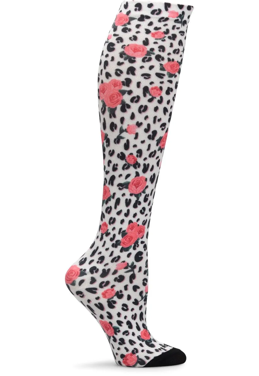 Compression Socks 360 Leopard Rose