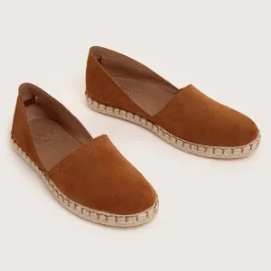 Cresent Suede Espadrille - Tan