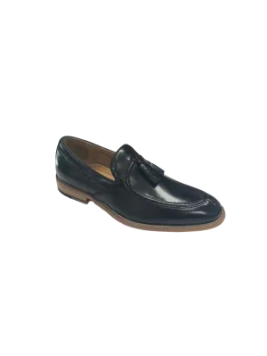 Donovan Moc Toe Drop Tassel Black