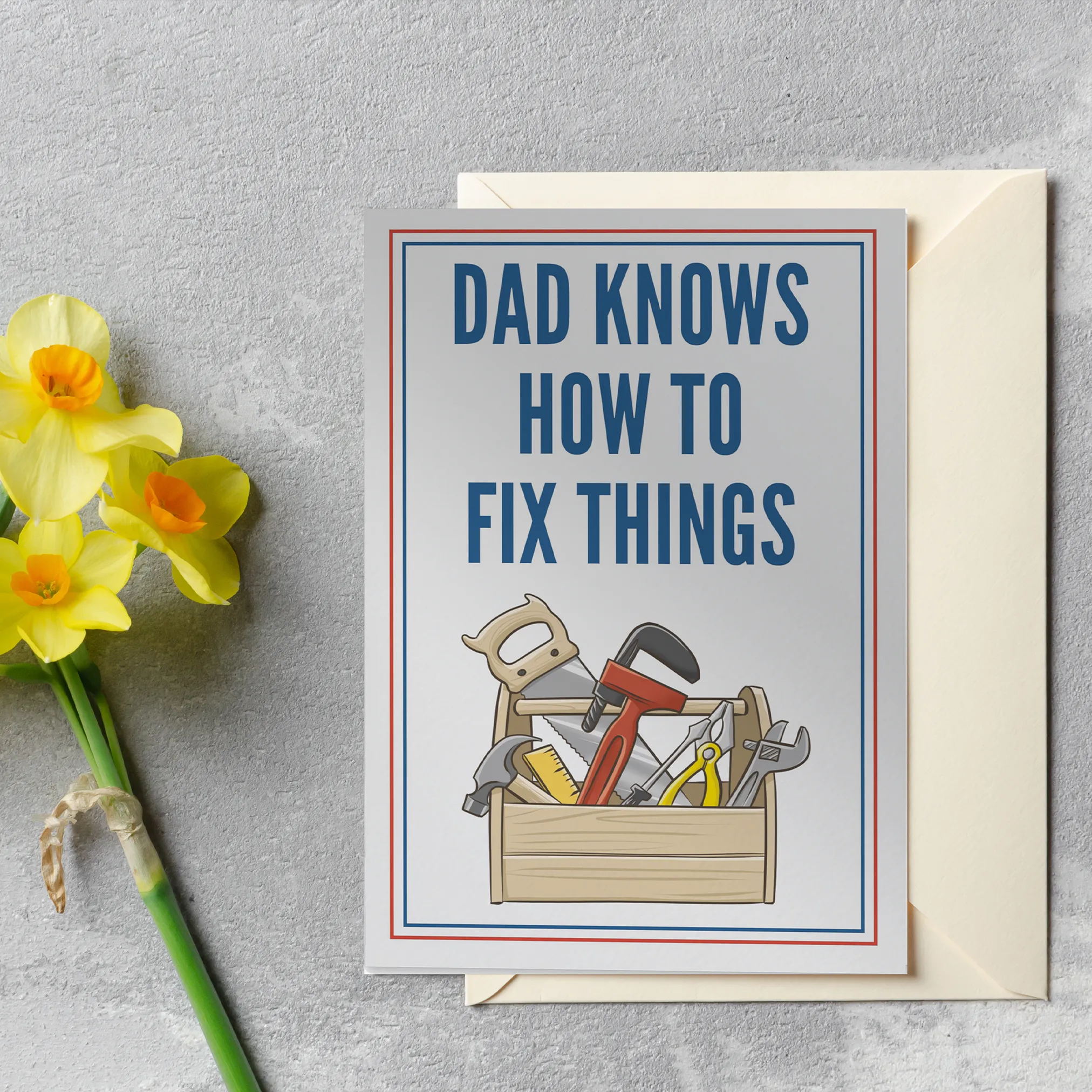 Handy Dad Funny 3D Father's Day Card