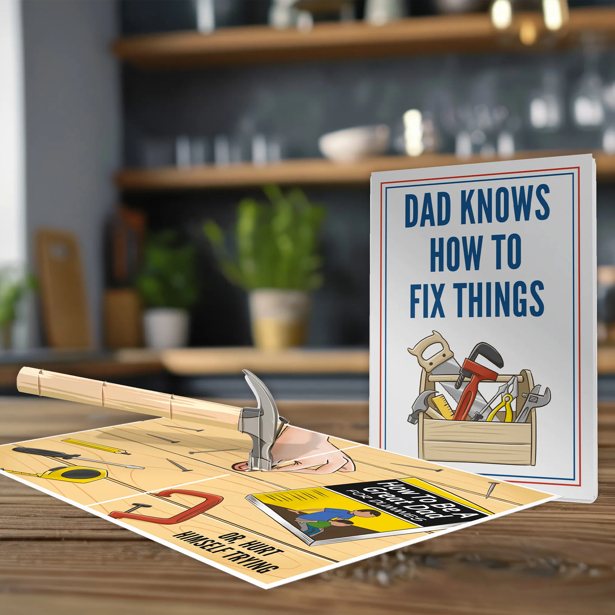 Handy Dad Funny 3D Father's Day Card