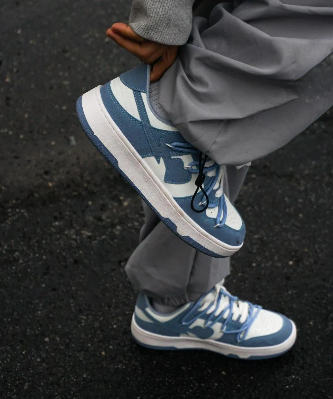 Kicksteria - Haze Blue Love Breathable Board Shoes