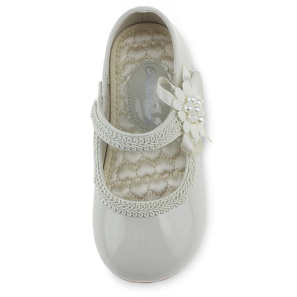 Kid Girl's Uniform Dress Marry Jane Ballerina Flats (Toddler/Little Kid)
