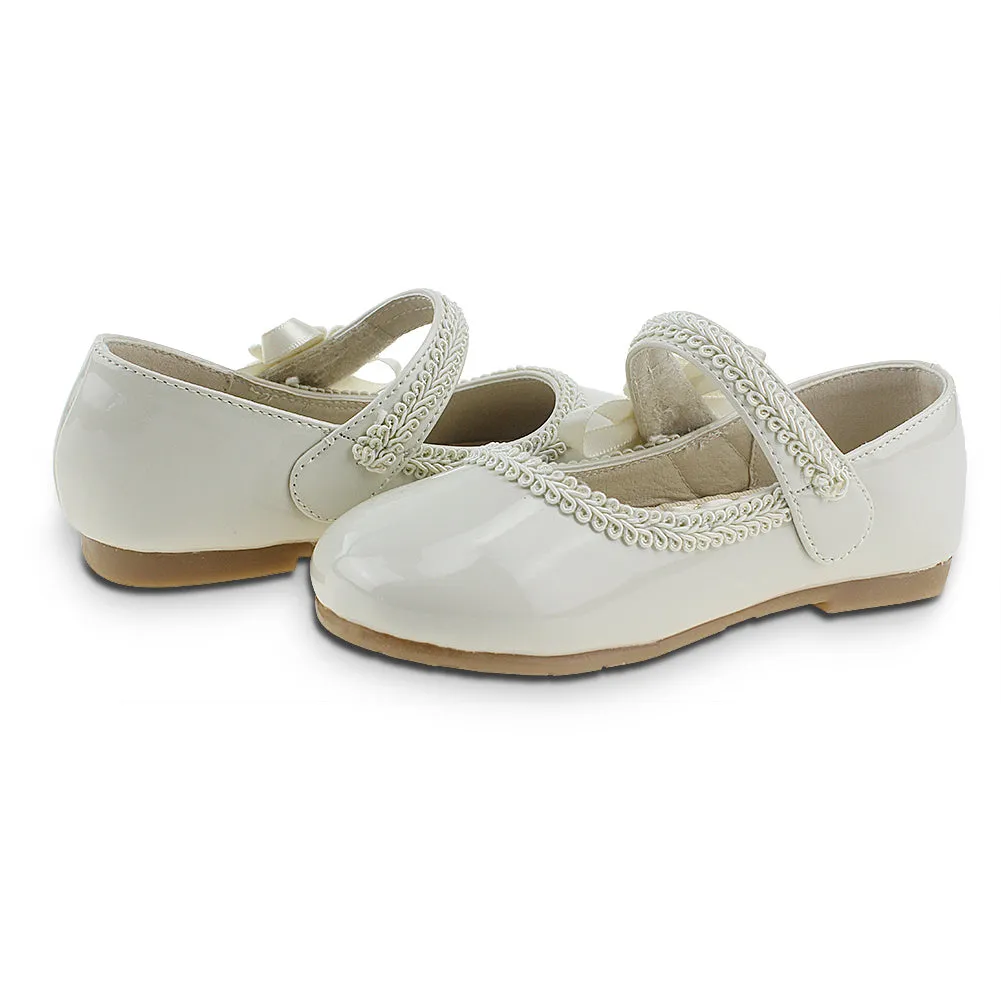 Kid Girl's Uniform Dress Marry Jane Ballerina Flats (Toddler/Little Kid)