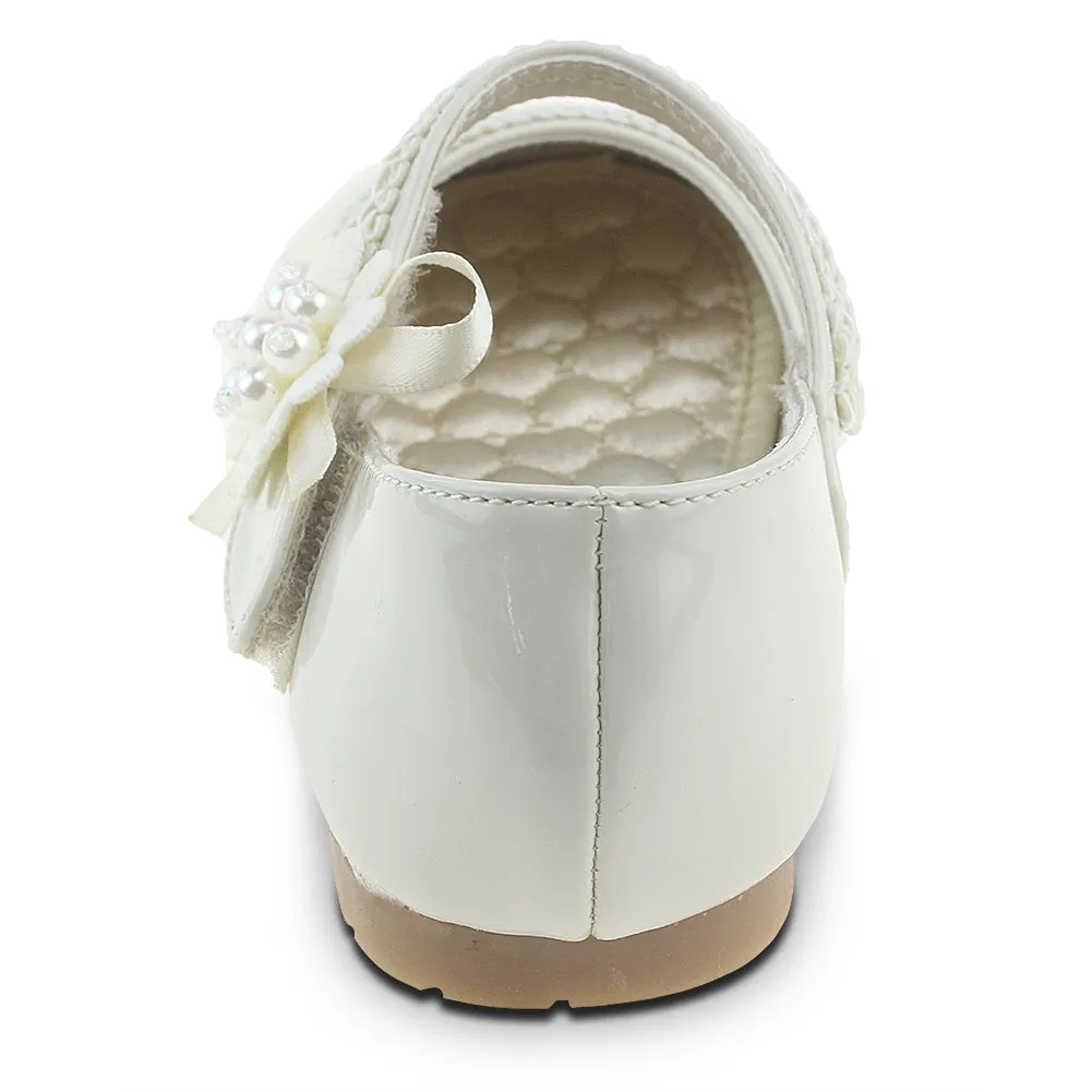 Kid Girl's Uniform Dress Marry Jane Ballerina Flats (Toddler/Little Kid)