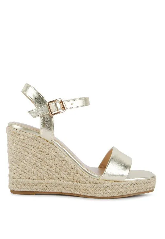 London Rag Augie Woven Wedge Sandals