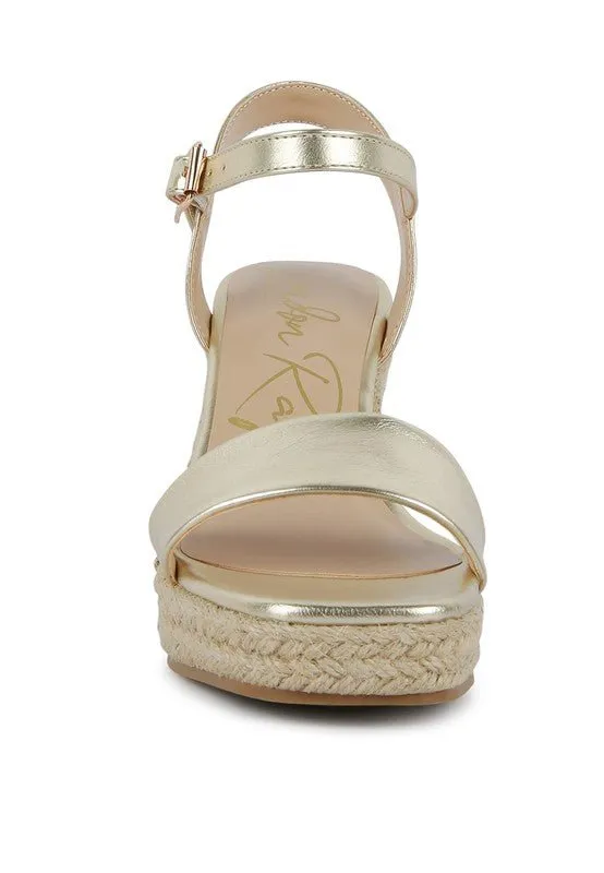 London Rag Augie Woven Wedge Sandals