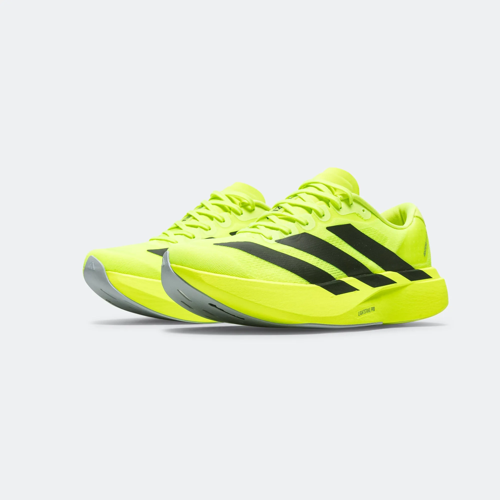 Mens Adizero Evo SL - Lucid Lemon/Core Black-Metallic Silver