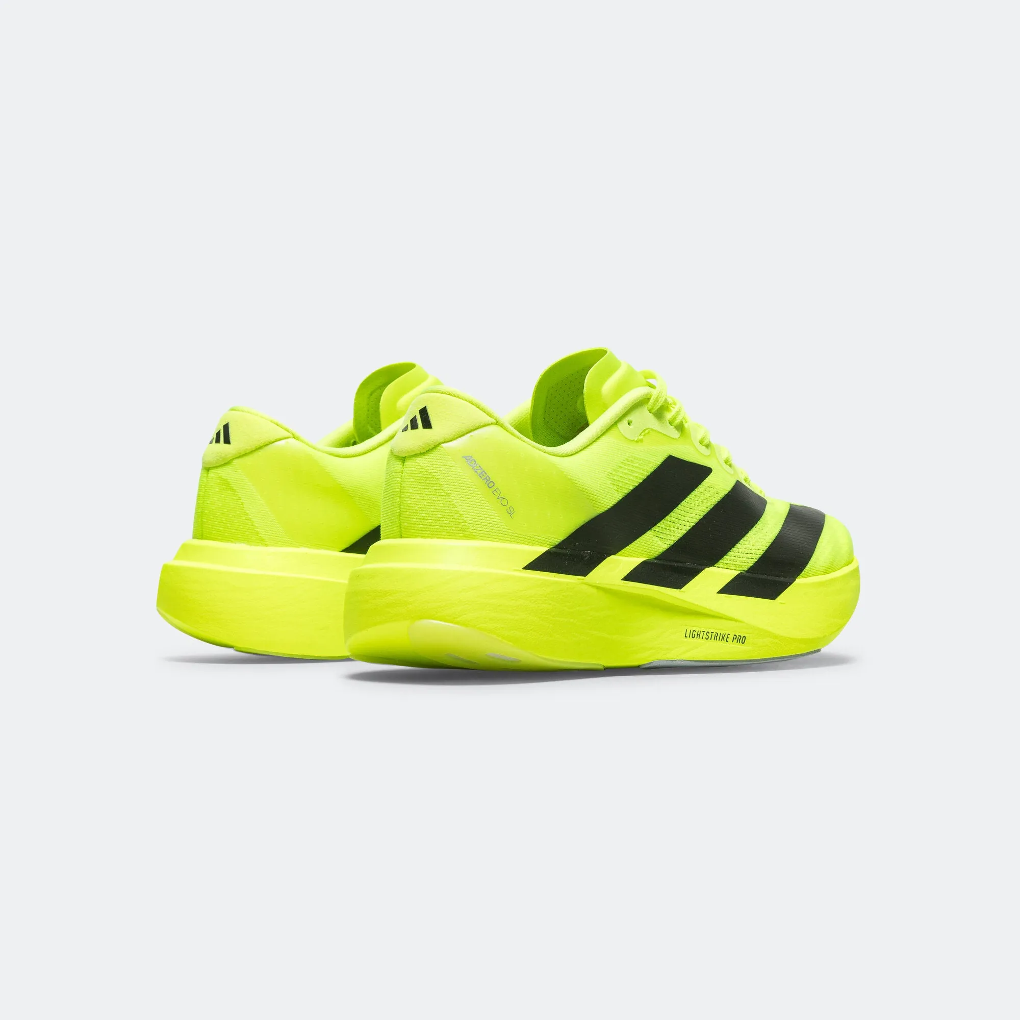 Mens Adizero Evo SL - Lucid Lemon/Core Black-Metallic Silver