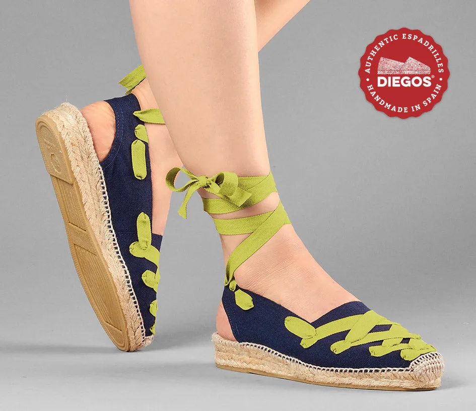Navy Pamplona Catalina espadrille