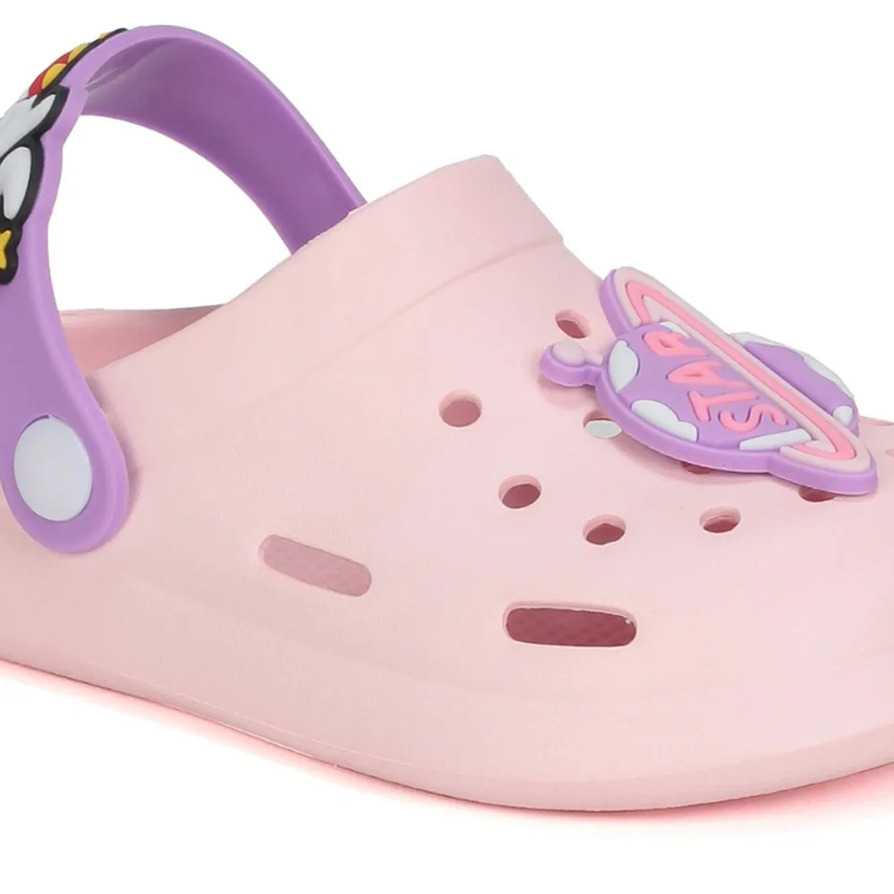Pink Clogs With Space Charms
