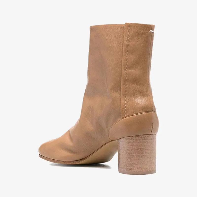 Popular Calf Leather Ankle Boots