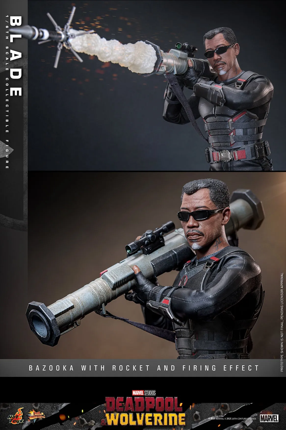 [Pre-Order] Hot Toys - MMS791B - Deadpool & Wolverine - 1/6th scale Blade Collectible Figure (First Edition)