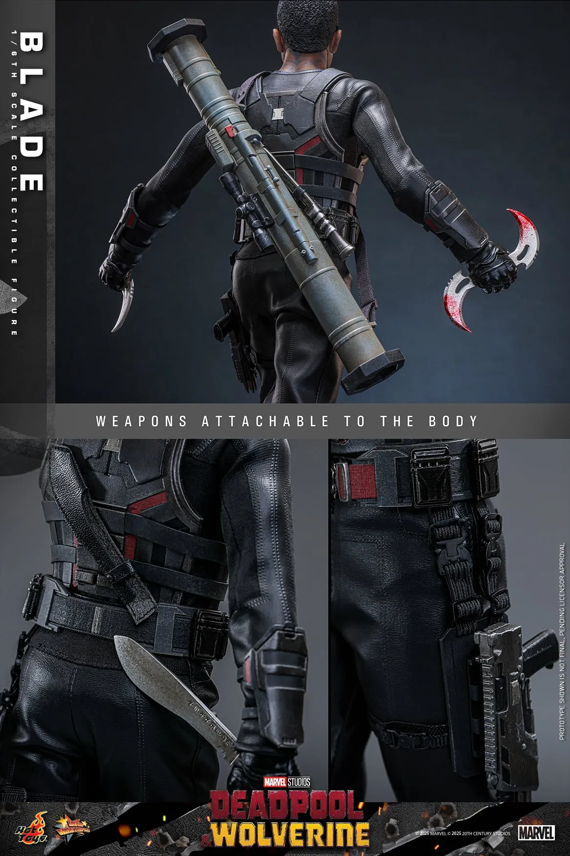 [Pre-Order] Hot Toys - MMS791B - Deadpool & Wolverine - 1/6th scale Blade Collectible Figure (First Edition)
