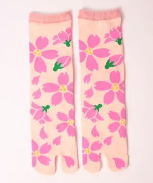 Sakura Tabi Socks / High Quality Cherry Blossom Geta Socks