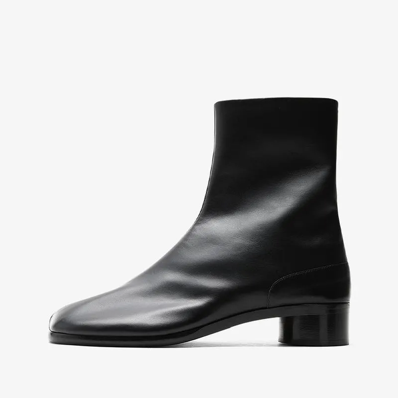 Split-Toe Ankle Boots 30 mm Heel Men's