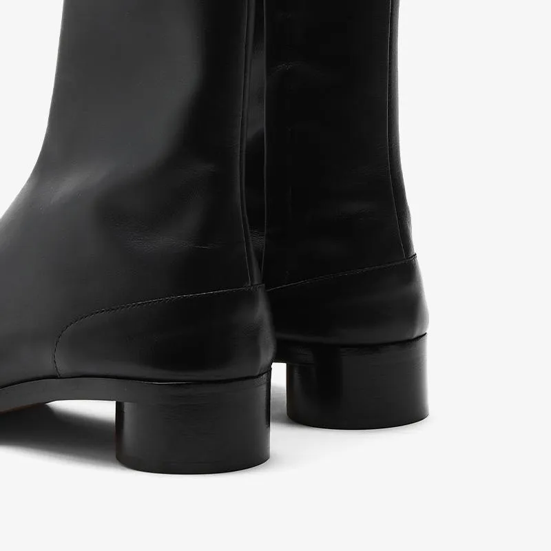 Split-Toe Ankle Boots 30 mm Heel Men's