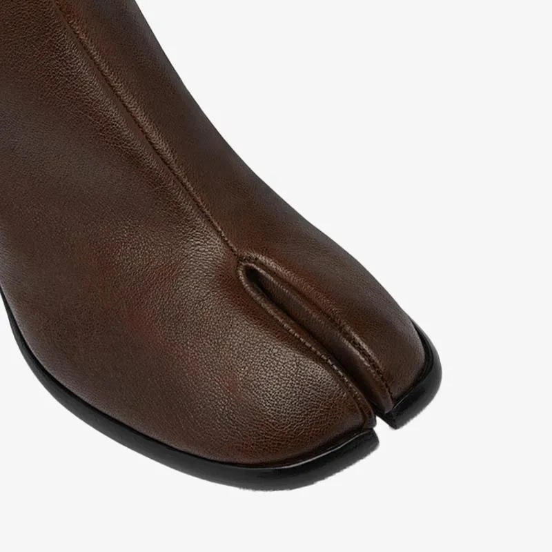 Split-Toe Ankle Boots