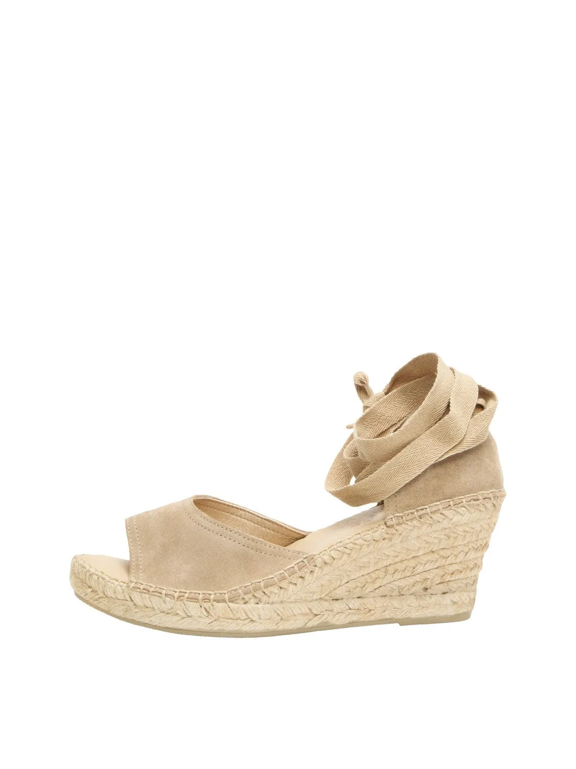 Suede Wedge Espadrilles - Selected Femme