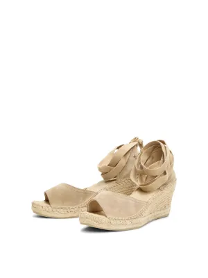 Suede Wedge Espadrilles - Selected Femme
