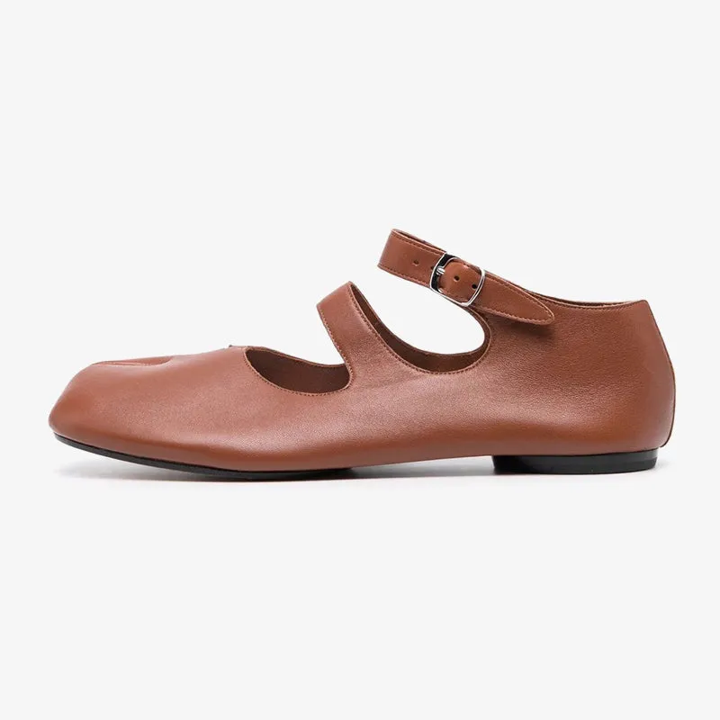 Tabi Ankle-Strap Ballerina Shoes