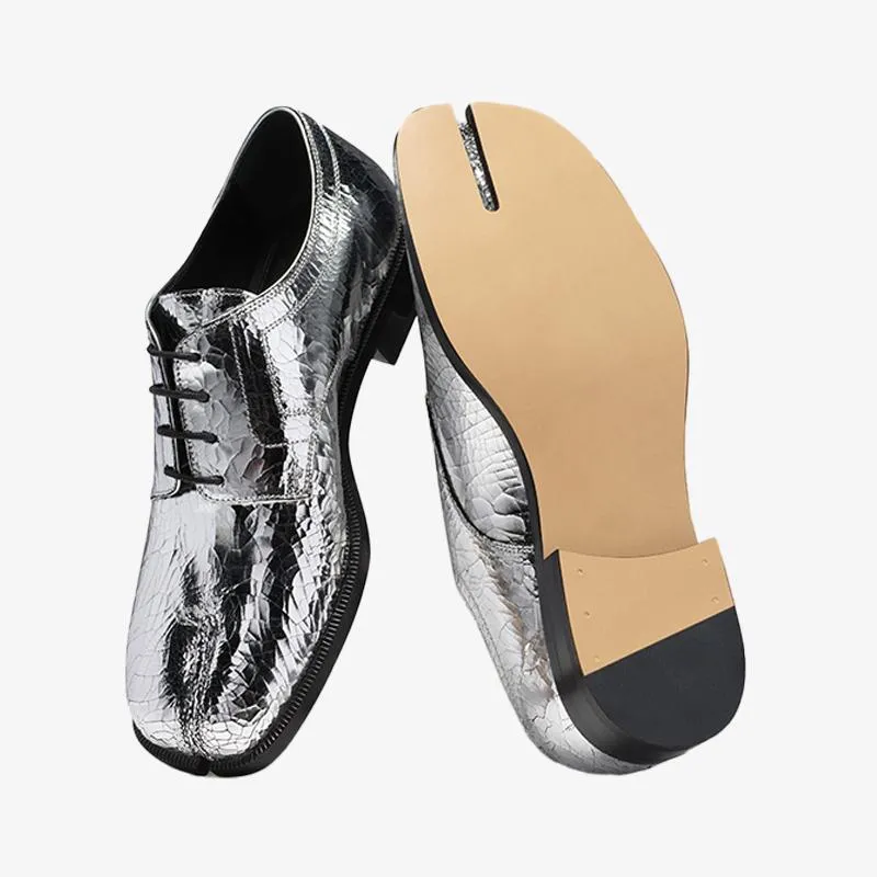 Tabi broken mirror lace-top Shoes