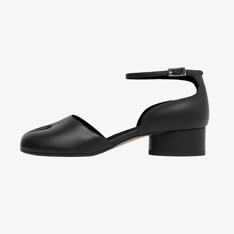 Tabi Smooth Calf Leather Flats Sandals