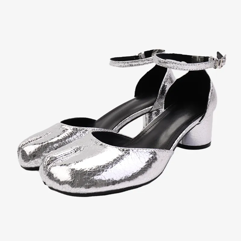 Tabi Smooth Calf Leather Flats Sandals