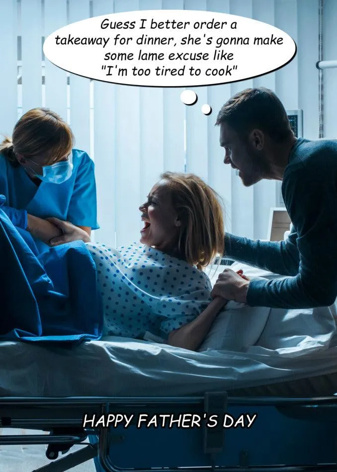 Takeaway Funny Father's Day Card