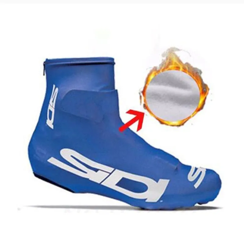 Thermal Fleece Winter Cycling Shoe Cover Overshoe Bicycle Shoe Cover Waterproof Cycling Shoes Cover