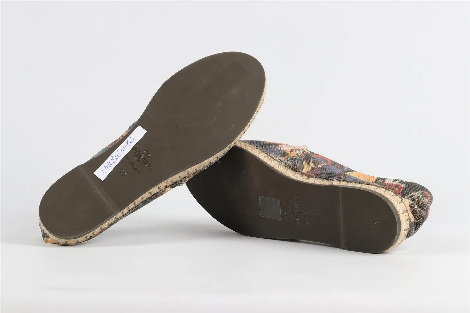 VALENTINO GARAVANI GREEN CANVAS ESPADRILLES EU 39 UK 6 US 9
