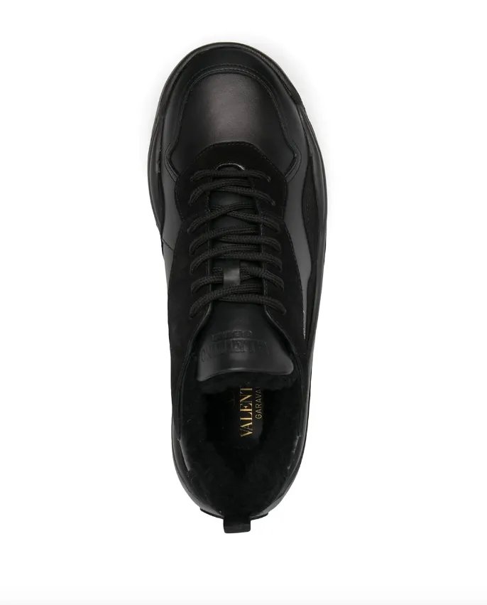 Valentino Garavani shearling lined low-top sneakers