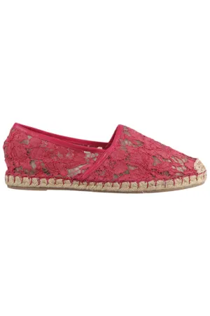 VALENTINO LACE AND LEATHER ESPADRILLES EU 38 UK 5 US 8