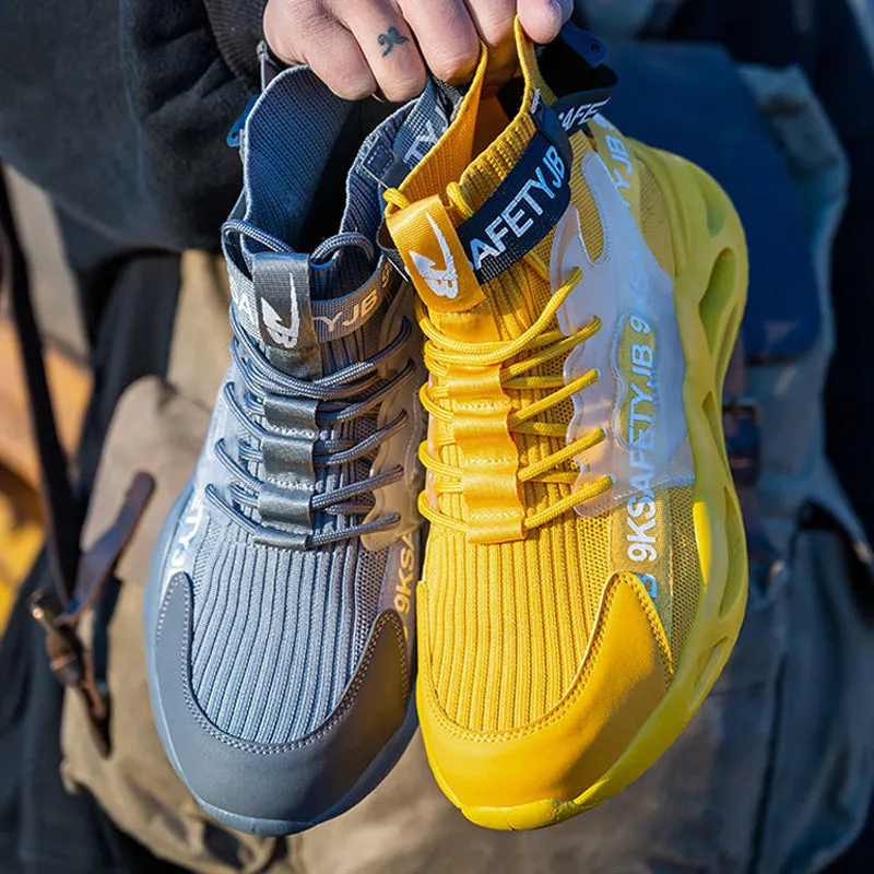 Work shoes with steel toe for maximum protection